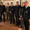 Gennach hat neue Feuerwehrkommandanten: (von links) Richard Gleich, Werner Weyer, Bürgermeister Marcus Knoll, Bernhard Müller, Helmut Jäger, Lukas Gerbl und der Vorsitzende Josef Hagg.