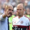 Pep Guardiola verlässt den FC Bayern. Arjen Robben findet das schade.