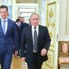 Über Syrien zurück auf die Weltbühne: Russlands Präsident Wladimir Putin (Bildmitte) lässt seit dem vergangenen September seine Luftwaffe in dem Bürgerkriegsland operieren.