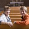 Marianne Werr (links) und Sabine Dempewolf sind die Pfarrerinnen in St. Paul in Pfersee. 	