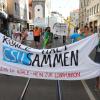 Klimaschützer bei einer Demonstration: Das Klimacamp am Augsburger Rathaus ist manchen CSU-Anhängern ein Dorn im Auge.