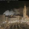 Noch Stunden nach dem Ausbruch des Feuers zog Rauch durch die Augsburger Innenstadt, wie auf einer städtischen Webcam zu sehen war.