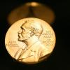 Eine Medaille mit dem Konterfei von Alfred Nobel im Stockholmer Nobel Museum. Der US-Präsident Donald Trump wurde für den Friedensnobelpreis nominiert.