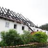 Bis auf die Grundmauern abgebrannt ist das Wirtshaus in Burgadelzhausen. Der Großbrand war das bewegendste Thema bei der Jahreshauptversammlung der Freiwilligen Feuerwehr. 	