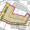 Der Bebauungsplan für das Kreuzer-Areal, auf dem ein Gebäude mit Wohnungen, Büros und Ladenschäften entstehen soll. 