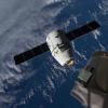 Raumfrachter «Dragon» kurz nach dem Abkoppeln von der Internationalen Raumstation.