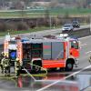 Besonders auf der Autobahn A8 sind die Günzburger Feuerwehrleute andauernd gefordert – unser Bild entstand bei einem Unfall Anfang April. Nicht nur in Günzburg arbeiten die Freiwilligen oft am Rande ihrer Kapazitäten.