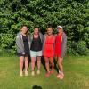 Die Tennis-Damen aus Dießen sind erfolgreich. Im Bild: Carolin und Miriam Fieser, Anna Geiger und Lea Bretschneider.  