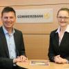 Die neue Doppelspitze der Nördlinger Commerzbank: Wolfgang Hahn und Mirjana Bay. 