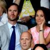 Pippa Middleton und James Matthews verfolgen in Wimbledon ein Tennismatch. Am Samstag feiern die sie ihre Hochzeit, zu der auch William, Kate und ihren Kinder erwartet werden.