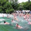 Massenstart beim Vier-Seen-Schwimmen - auch in diesem Jahr gibt es die sportliche Veranstaltung in Senden. Foto: arc