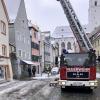 Weil ein Nachtspeicherofen in einem Haus brannte, musste der Hinteranger in Landsberg kurzfristig gesperrt werden.