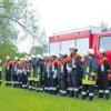 Mit 33 Aktiven war die Freiwillige Feuerwehr Mickhausen zur Besichtigung durch die Vertreter der Landkreis-Feuerwehrinspektion angetreten.  