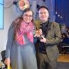 Den Goldenen Blogger als Bloggerin des Jahres 2018 erhielt Marie Sophie Hingst für ihr Blog «Read on my dear» von Award-Mitgründer Daniel Fiene.