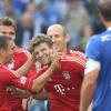 Der FC Bayern München hat auch das Spiel auf Schalke gewonnen. Foto: Friso Gentsch dpa