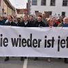 Rund 5000 Menschen kamen am Sonntagnachmittag zu einer Demonstration gegen Hass und Hetze nach Donauwörth. 