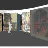 In einer Abteilung des „Feuerhauses“ in Aichach können die Besucher einen Spaziergang durch Stadtdarstellungen des späten Mittelalters unternehmen – auf überlebensgroßen Reproduktionen, einige davon animiert. 