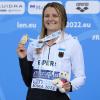 Iris Schmidbauer aus Pähl ist die erste Europameisterin überhaupt im High Diving. In Rom holte sich die 27-Jährige Gold.
