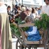 Gänse, Ochsen, bepackte Esel: Beim Einzug der Bauern und Handwerker auf das Frundsbergfest gab es viel zu sehen.