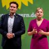 Ludwig Hartmann und Katharina Schulze, Fraktionsvorsitzende von Bündnis 90/Die Grünen in Bayern.