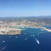 Ibiza von oben: So präsentiert sich die Insel beim Anflug.