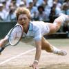 1985: Boris Becker hechtet in seinem Wohnzimmer zum ersten Titel. 