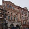 Der Wiederaufbau des Rathauses kostet etwa zehn Millionen Euro. 	