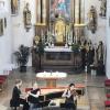 In der Anhauser Pfarrkirche spielte bei der Mozartiade das ARCA-Trio (von links) Petra Wallach (Cembalo), Anna Klie (Flöte) und Byol Kang (Violine). 