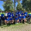 Die Zusmarshauser Polizei hat mit mehreren Teams am Landkreislauf teilgenommen. Die Beamtinnen und Beamten waren auch mit ihren neuen Fahrrädern im Einsatz. 