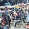 Verkehr in Neu Delhi – für die Reisegruppe erstmal ein Schock.