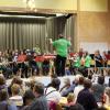 Jugendkapelle und Juniorkapelle Fuchstal haben in der Fuchstalhalle ein gemeinsames Konzert gespielt.  
