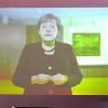 Bundeskanzlerin Angela Merkel schickte eine Videobotschaft nach Harburg. 