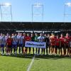 Die Teams von Hertha BSC und SV Wehen Wiesbaden gedenken gemeinsam an die Opfer des Nationalsozialismus.