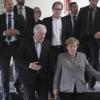 Angela Merkel und Horst Seehofer am Rande der Jamaika-Sondierungen von Union, FDP und Grünen in der Landesvertretung von Baden-Württemberg. 
