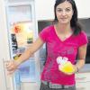 Blick in den Kühlschrank: Stefanie Wöhrle hat im Hauswirtschafts-Studiengang gelernt, wie sie mit Nahrungsmitteln umgehen soll.  