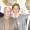 Für ihre Verdienste um den Verein wurden (von links) Hans Reichert, Wolfgang Brand (Ehrenmitglied), Brigitte Hartwig und Karl Seißler geehrt. 