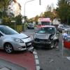 Hoher Sachschaden mit drei Verletzen entstand heute in der Nördlinger Oskar-Mayer-Straße.