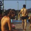 Szene aus dem Krumbacher Freibad im August 1970. 