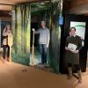Nicolas Liebig eröffnete die Ausstellung mit Karin Hauber (rechts) und Daniela Scharpf vom Naturparkverein.