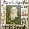 Dieses seltene Plakat aus dem 19. Jahrhundert mit Turnvater Jahn wurde auf einem Dachboden in Gundelfingen gefunden und wandert demnächst ins Jahn Museum nach Freyburg in Sachsen-Anhalt. 