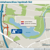 Der umgebaute Autobahnanschluss Ingolstadt-Süd soll künftig die A9 direkt mit dem geplanten IN-Campus auf dem Eriag-Gelände verbinden.