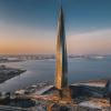 Der Lakhta Tower: Der Firmensitz von Gazprom in St. Petersburg hat eine Gartner-Fassade. 