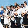 1994: Die erste Reisedelegation aus Harburg in Gouville. 