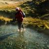 Jossy Bosch bei einer Wanderung 2003 in Island-Süden."Heiße Quellen - heiße Füße" erlebte sie bei einer Wanderung durch den Naturpark.