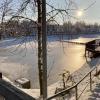 Am Sonntag gab es eine Eisschicht auf dem gefluteten Rasen am Nördlinger Bäumlesgraben. In den vergangenen Jahren war dort kein Schlittschuhbetrieb möglich. 