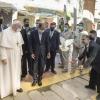 Eine weiße Taube, Symbol des Friedens, wird anlässlich des Papstbesuchs fliegen gelassen. Franziskus hat am zweiten Tag seiner Irakreise den höchsten schiitischen Geistlichen des Landes, Großajatollah Ali al-Sistani, getroffen.