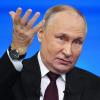 Der russische Präsident Wladimir Putin präsentiert sich selbstbewusst und unnachgiebig bei der jährlichen Pressekonferenz und Bürgersprechstunde in Moskau. 