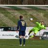 Löwen-Keeper David Hundertmark, hier im Spiel gegen Gundelfingen, steht kommende Saison beim TSV Landsberg im Tor.