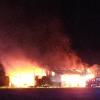 In Türkheim brannte eine Maschinenhalle nieder. Die Kripo ermittelt wegen des Verdachts der Brandstiftung. 