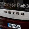 Über 3850 Menschen arbeiten im Neu-Ulmer Buswerk der Daimler-Tochter Evobus. Hergestellt werden Setra-Reisebusse.  	